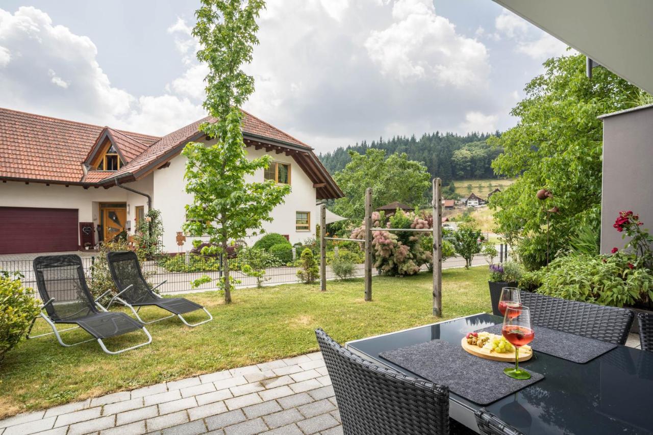 Ferienwohnung Hohfelsenblick Seebach Esterno foto